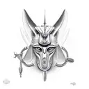 Anubis tattoo design idea