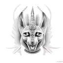 Anubis tattoo design idea