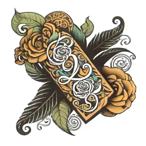 forearm tatto of trisul with  name Trisha tattoo design idea