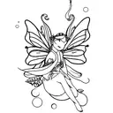fairy tattoo design idea