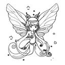 fairy tattoo design idea
