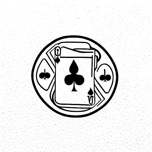 poker brothers tattoo design idea