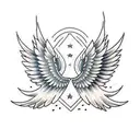 wings tattoo design idea