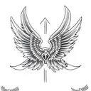 wings tattoo design idea
