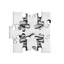 puzzle piece "Worsham" married forever love  tattoo design idea