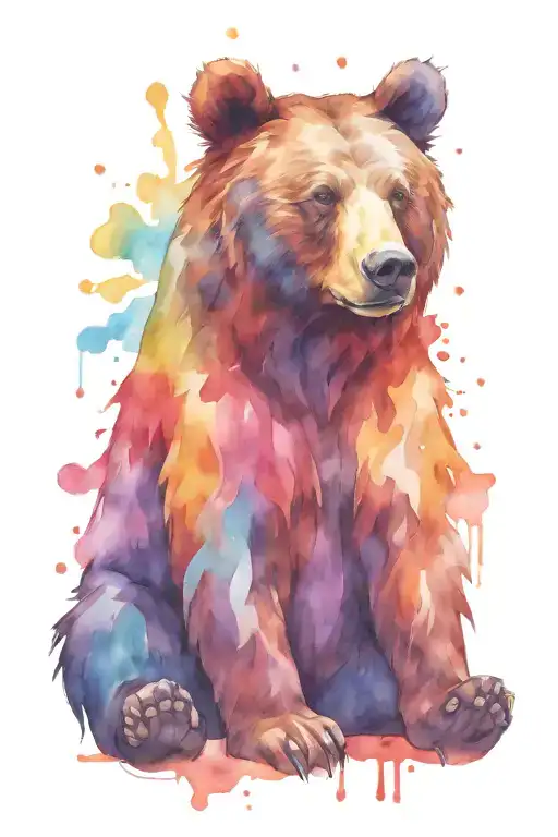 gay bear tattoo design idea