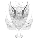 Whale tail tattoo design idea