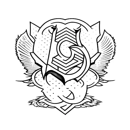 wu tang clan logo tattoo design idea