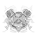 wu tang clan logo tattoo design idea