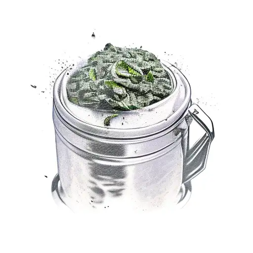 spinach can tattoo design idea