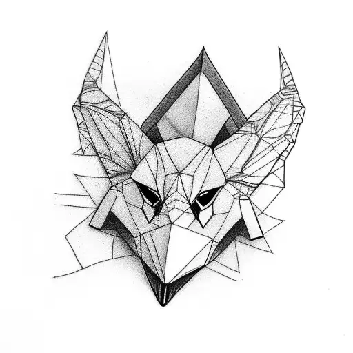 grulla origami tattoo design idea