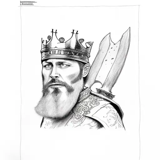 king Baldwin the fourth  tattoo design idea