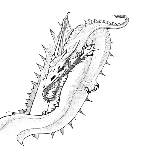 a toothless dragon tattoo design idea