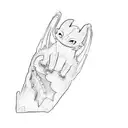 a toothless dragon tattoo design idea