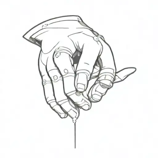 edward elric full metal alchemist hand clap with electricity  tattoo design idea
