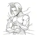 edward elric full metal alchemist clap with electricity flying around tattoo design idea