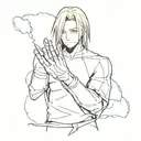 edward elric full metal alchemist clap with electricity flying around tattoo design idea