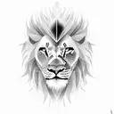 warrior with lion chest tattoo tattoo design idea