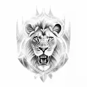 warrior with lion chest tattoo tattoo design idea