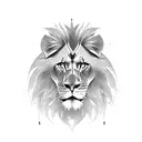warrior with lion chest tattoo tattoo design idea