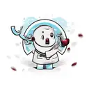 A playful cartoon character made entirely out of red kidney beans, representing the client's love for them tattoo design idea