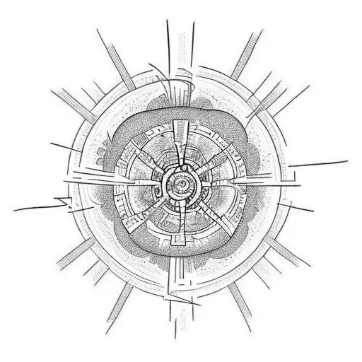 atomic bomb  tattoo design idea