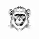 Chimp tattoo design idea