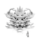 Foo Dog tattoo design idea