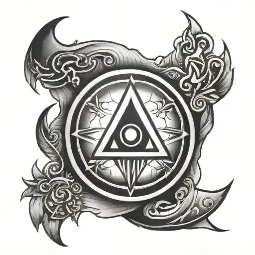 symbol for spiritual healer tattoo design idea