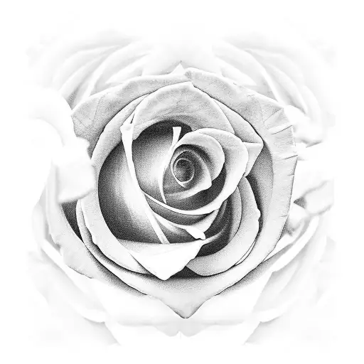clouds, sunshine, roses,  tattoo design idea