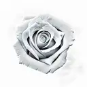 clouds, sunshine, roses,  tattoo design idea