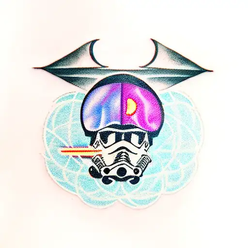 light saber tattoo design idea