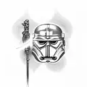 light saber tattoo design idea