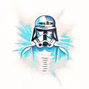 light saber tattoo design idea