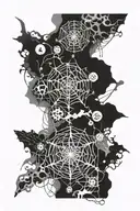 web of fate pices  tattoo design idea
