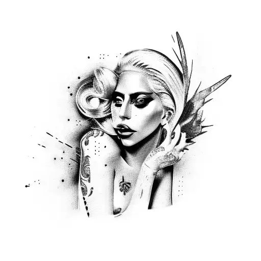 lady gaga tattoo design idea