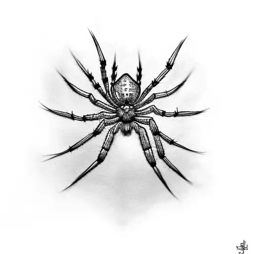 Spider tattoo design idea