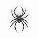 Spider tattoo design idea