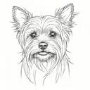 a Yorkshire terrier tattoo design idea