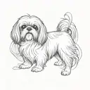 a shih tzu tattoo design idea