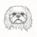 a shih tzu tattoo design idea