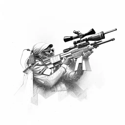 Sniper Rifle Tattoo