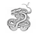 Full Back 9-Headed Snake tattoo design idea