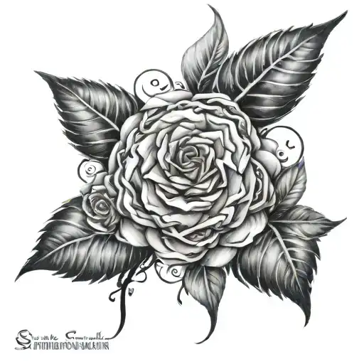 hardstyle music and serenity courage wisdom XXX tattoo design idea