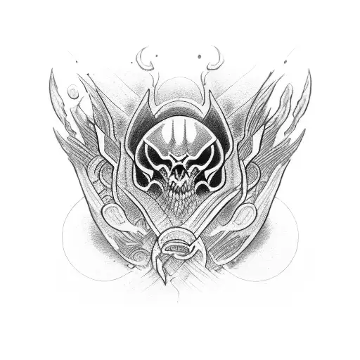 full sleeve with biblical references  tattoo design idea