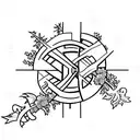 biblical cross tattoo design idea