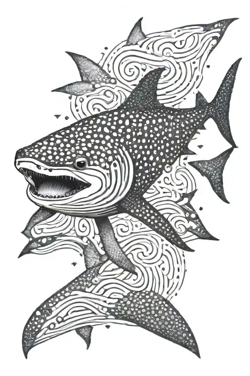 Whale shark tattoo design idea