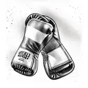 boxing gloves tattoo design idea