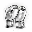 boxing gloves tattoo design idea