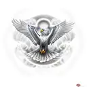 flying eagle no background tattoo design idea